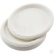 9 inch Large Plastic Plates Disposable Pack of 50 White Quality Durable Plates Ideal for Hot and Cold Food image