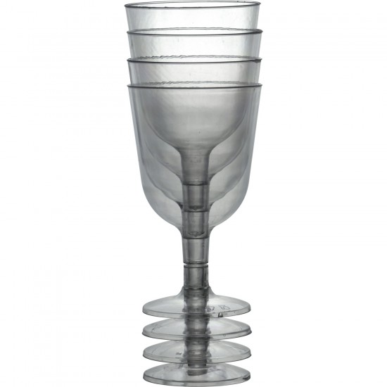 Multi-use Reusable Party Wine Glass 150ML BPA Free, Transparent, 4pk Glassware image