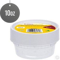 Round Plastic Food Container 10oz 8pack