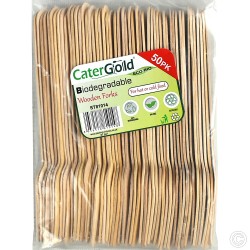Biodegradable Wooden Forks 50 pack