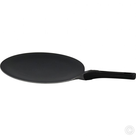 30cm Non Stick Pancake Pan Tawa Roti Pan Flat Crepe Pan Aluminium Diecast Black Non Stick Cookware image