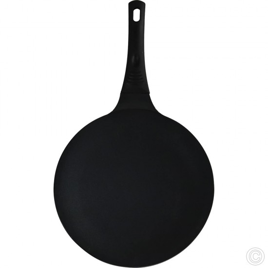 30cm Non Stick Pancake Pan Tawa Roti Pan Flat Crepe Pan Aluminium Diecast Black Non Stick Cookware image