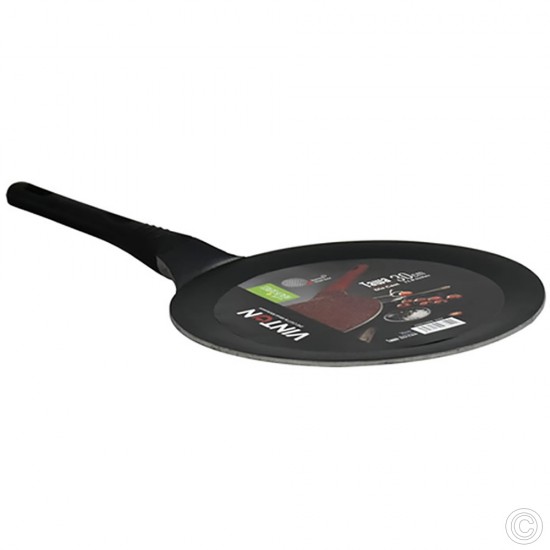 30cm Non Stick Pancake Pan Tawa Roti Pan Flat Crepe Pan Aluminium Diecast Black Non Stick Cookware image