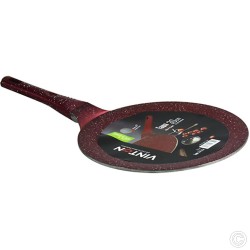 30cm Non Stick Pan Tawa Roti Pancake Pan Flat Crepe Pan Aluminium Diecast Maroon