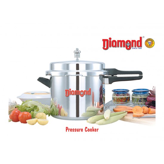 12 Litre Aluminium Pressure Cooker Kitchen Catering Home Cookware DUEL Handle image