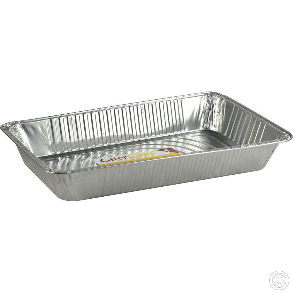 5 X Large Disposable Aluminium Baking Roasting Foil Trays with Lid
