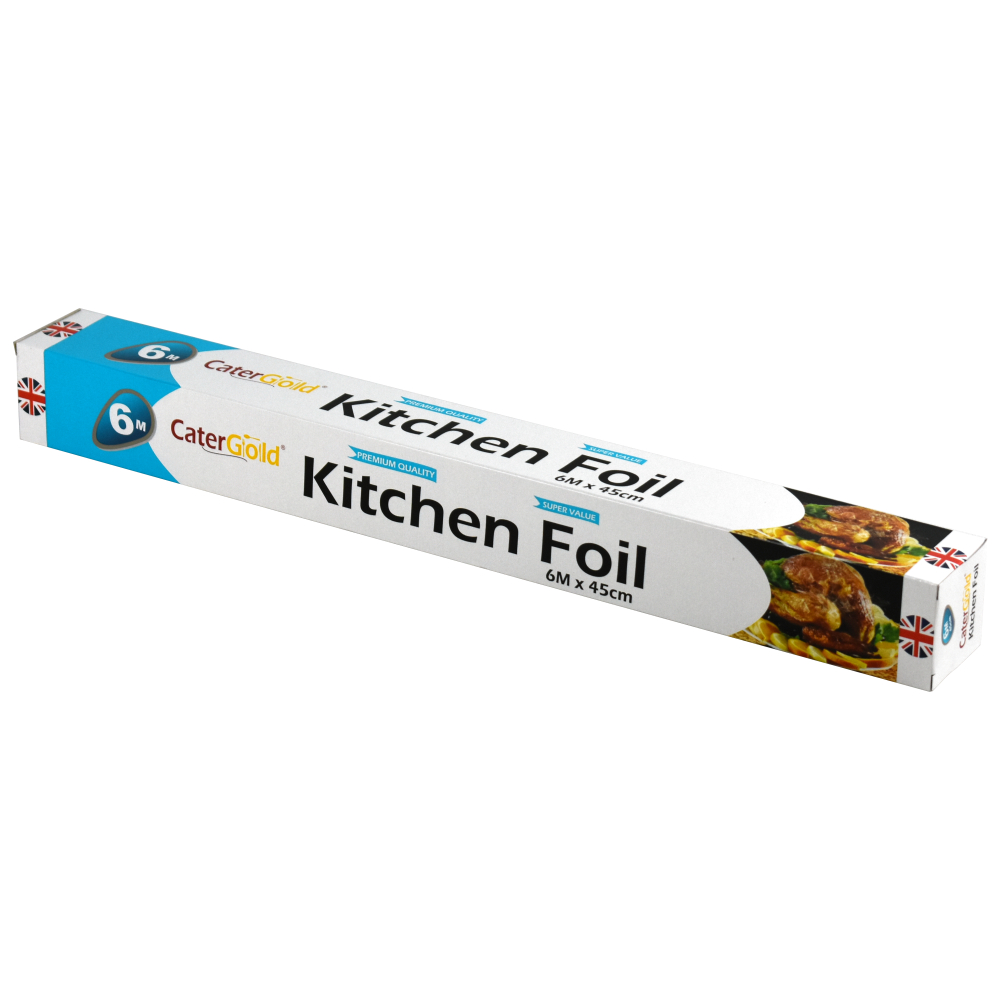 Heavy Duty Aluminium Foil Catering Kitchen Wrapping Baking Tin Foil 6M