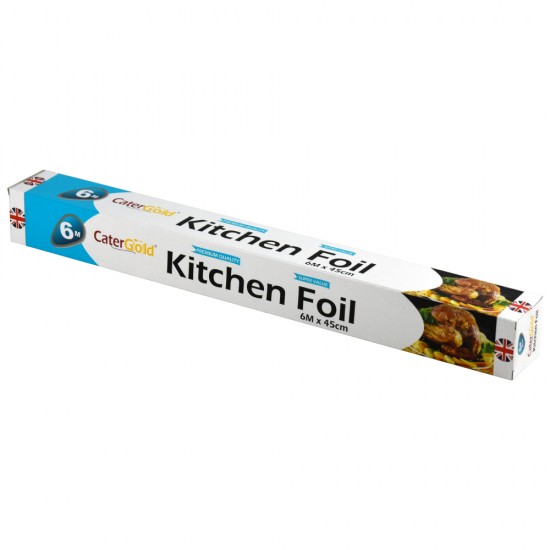 Premium Heavy Duty Aluminium Catering Kitchen Wrapping Baking Tin Foil 6M x 45cm Foil Products, Aluminium Foil image