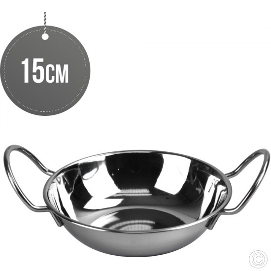Flat Bottomed Balti Serving Dish 15cm Serveware image