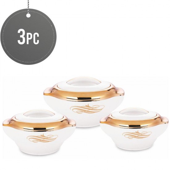 3Pcs Hot Pot Food Warmer Set - Cream Hot Pots image