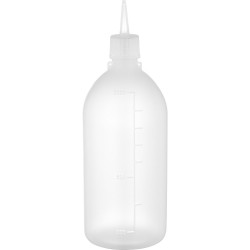 Plastic Squeezable Oil Dispenser Squeeze Bottle 1000ml (Clear)