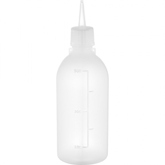 Plastic Squeezable Oil Dispenser Squeeze Bottle 500ml (Clear) Plastic Disposable image