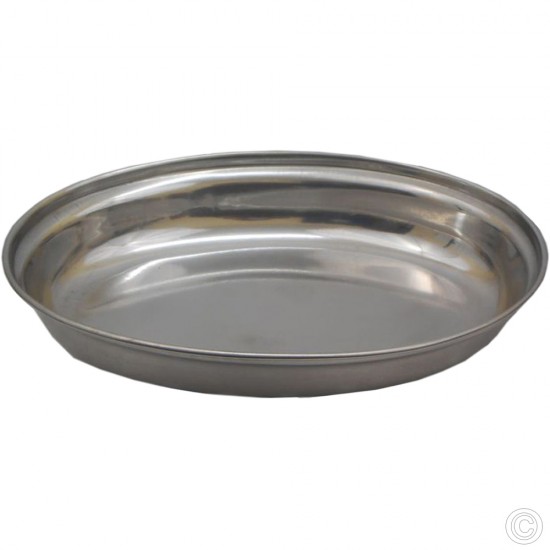 Stainless Steel Oval Curry Dish 20cm Serveware image