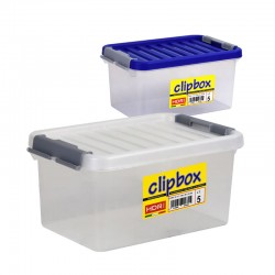 Plastic Storage Box With Clip Lid 5L