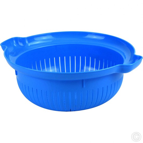 HDR Plastic Colander 30cm Blue Tools & Gadgets image