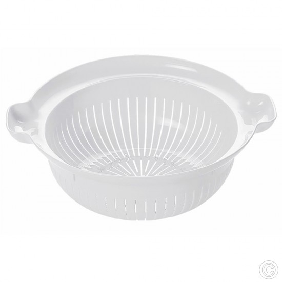 HDR Plastic Colander 30cm White image