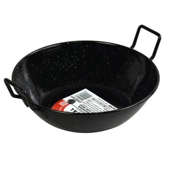 Enamel Wok Pan 28cm Non Stick Kadai wok Enamel Wok Pan 28cm Non Stick Kadai wok