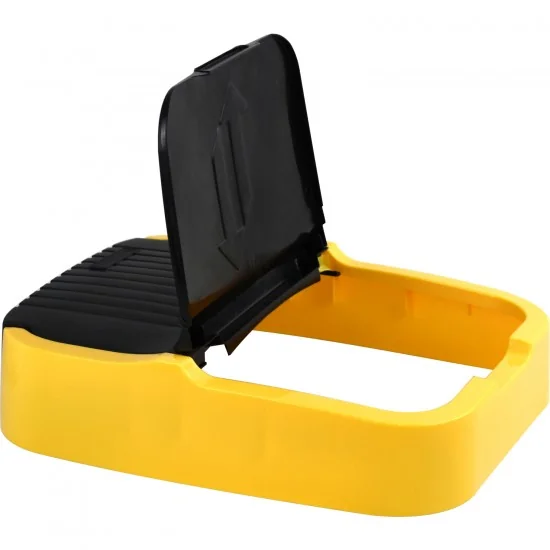 Replacement Lid for 60L Plastic Indoor Recycling Bin with Double Swing Lid Top Colour Coded Yellow
