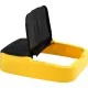 Replacement Lid for 60L Plastic Indoor Recycling Bin with Double Swing Lid Top Colour Coded Yellow
