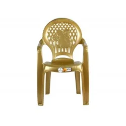 Plastic Children's Chair Gold Indoor Outdoor Nursery Kids