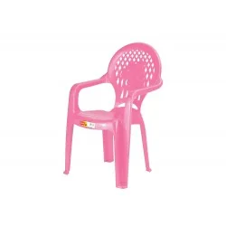 Pink Plastic Children's Chair Indoor Outdoor Garden Kids