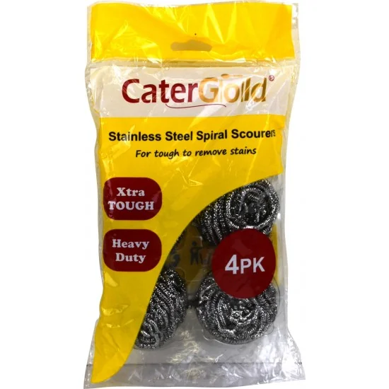 Showing image for Stainless Steel Spiral W15 Scourer 4pk Stainless Steel Spiral W15 Scourer 4pk Products image