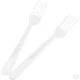 Heavy Duty Clear Reusable Plastic Forks 50pk