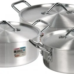Professional Aluminium Pot Saucepan Set 26-28-30cm