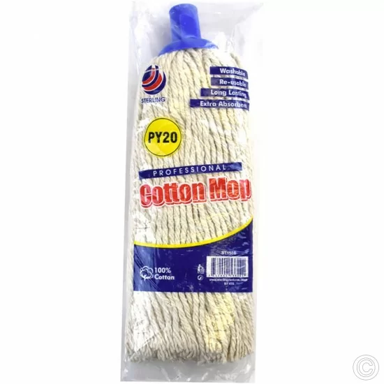 Super Jumbo Cotton Mop Head Plastic 20PY image