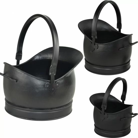 Showing image for Handmade Steel Sallet Coal Bucket Scuttle Hod Antique Style Handmade Steel Sallet Coal Bucket Scuttle Hod Antique Style image