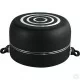 2Pcs Large Non-Stick Casserole Set Stockpot Set (30 & 32cm, Black) Aluminium Granite Coating Cookware Pots Cooking Stockpot Non Stick Cookware image