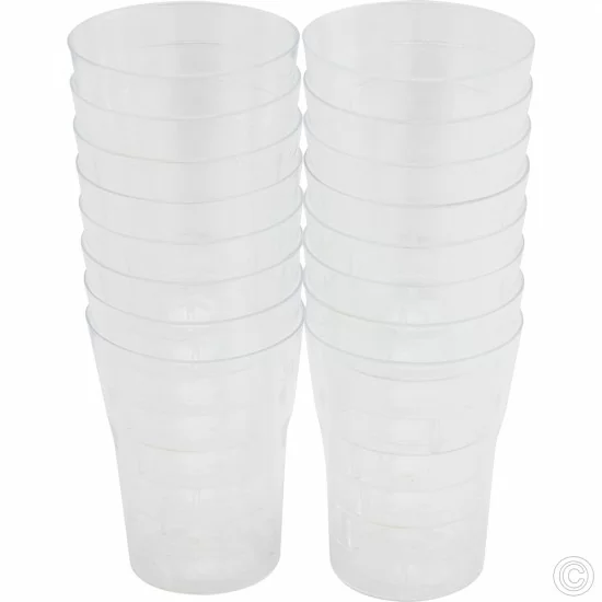 50ml Shot Glasses Plastic Clear Pack of 160 Hard Plastic Reusable Party Cups BPA Free image