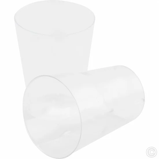 50ml Shot Glasses Plastic Clear Pack of 64 Hard Plastic Reusable Party Cups BPA Free Plastic Disposable image