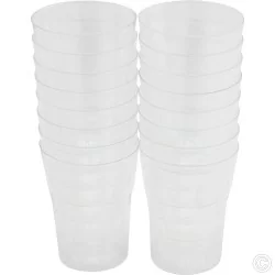 50ml Shot Glasses Plastic Clear Pack of 64 Hard Plastic Reusable Party Cups BPA Free