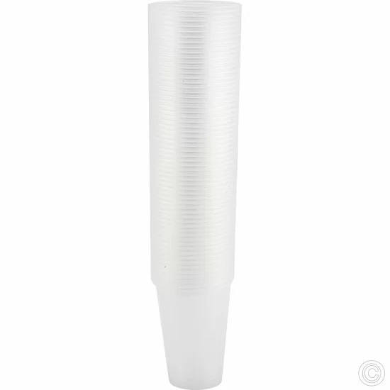 60 X Disposable Cups Clear Plastic Cups 7oz for Water Coolers Vending Disposables Cups Sealed Plastic Disposable image