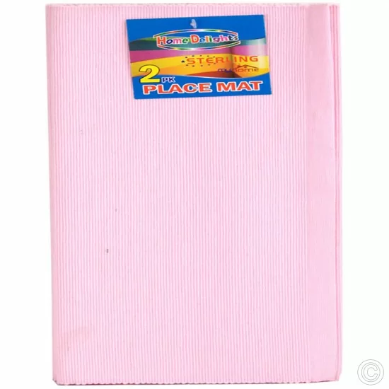 Showing image for Thick Cotton Washable Placemats 2PK 35 x 49cm Pink Thick Cotton Washable Placemats 2PK 35 x 49cm Pink Household image