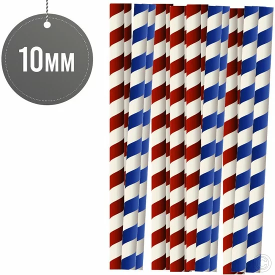 Showing image for Biodegradable Smoothie Paper Straws 10MM x 190MM 40pack Biodegradable Smoothie Paper Straws 10MM x 190MM 40pack Paper Disposable image