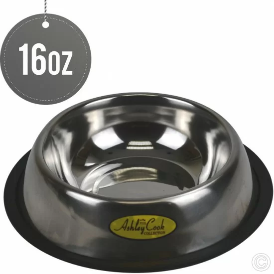 Showing image for Stainless Steel Pet Dog Bowl 16 Oz Stainless Steel Pet Dog Bowl 16 Oz image