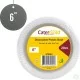 6 inch Plastic Salad Bowls Disposable 20 Pack White Cereal Party Dessert Buffet Bowl Lightweight image