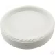 9 inch Large Plastic Plates Disposable Pack of 50 White Quality Durable Plates Ideal for Hot and Cold Food image