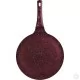 30cm Non Stick Pancake Pan Tawa Roti Pan Flat Crepe Pan Aluminium Diecast Maroon Non Stick Cookware image