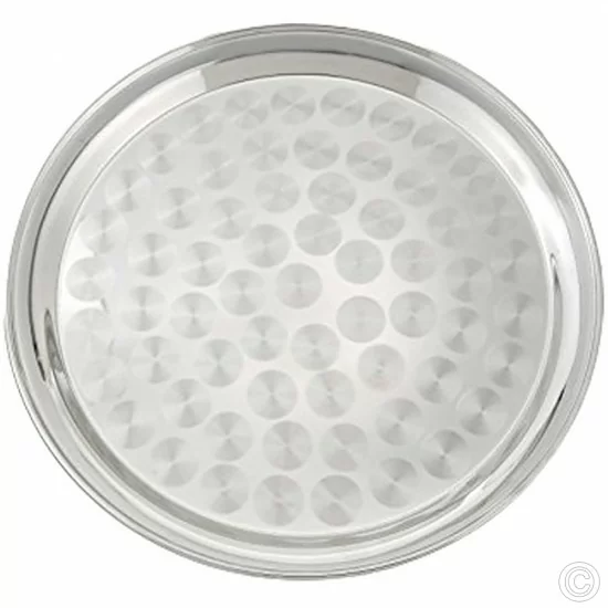 Showing image for Stainless Steel Round Serving Tray 35cm Stainless Steel Round Serving Tray 35cm image