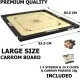 Large Premium Carrom Board With Strikers & Coins 33" Sq