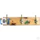 Wooden Wall Mounted Coat Rail 3 Hooks image